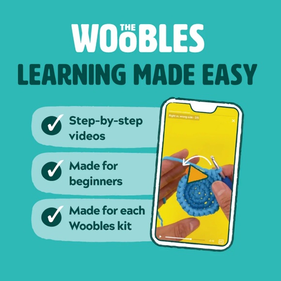 The Woobles: Pierre the Penguin (Blue) - Crochet Kit - Picture 5 of 12